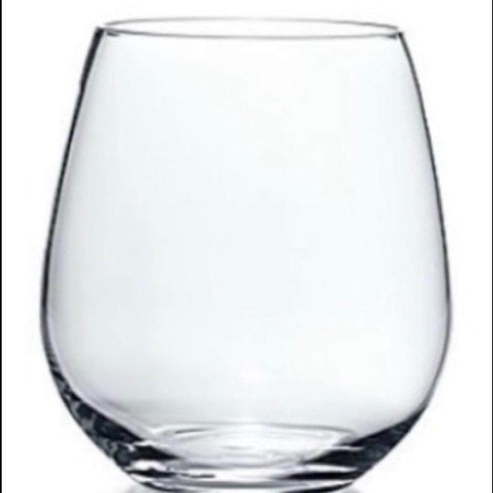 Tiffany & Co Stemless Wine Glass-ONE Single glass NEW
